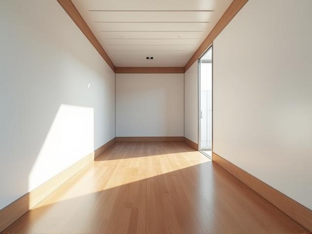 Close-up view of a pristine, food-grade dry van interior