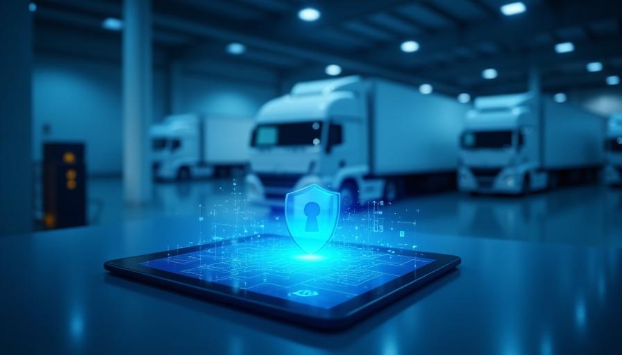 Secure digital logistics management focusing on data protection and safety